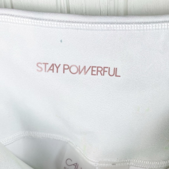 Calia Women's High Waist Essential 7/8 Legging Size Medium Tie Dye Lemon Ice - Picture 7 of 13